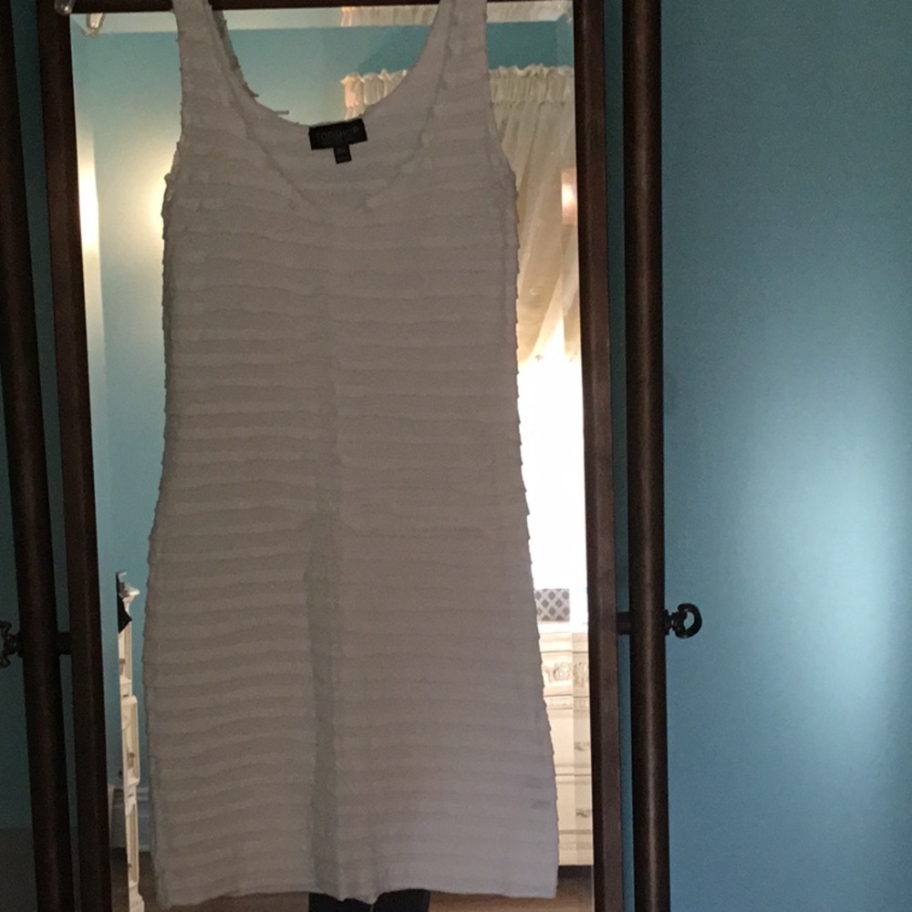 TOP SHOP RIBBED MINI DRESS